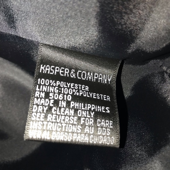 Vintage Kasper Purple and Black Blazer, Size 12 - Picture 7 of 8